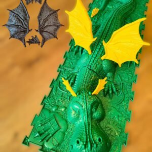 Drache 3D gruen